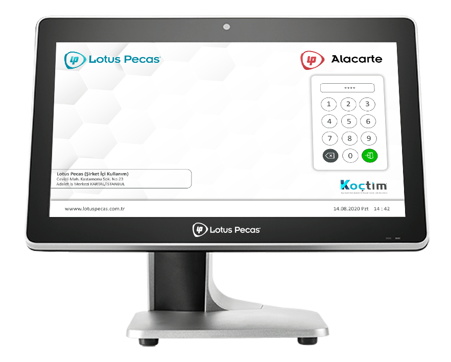 Alacarte şifre ekranı